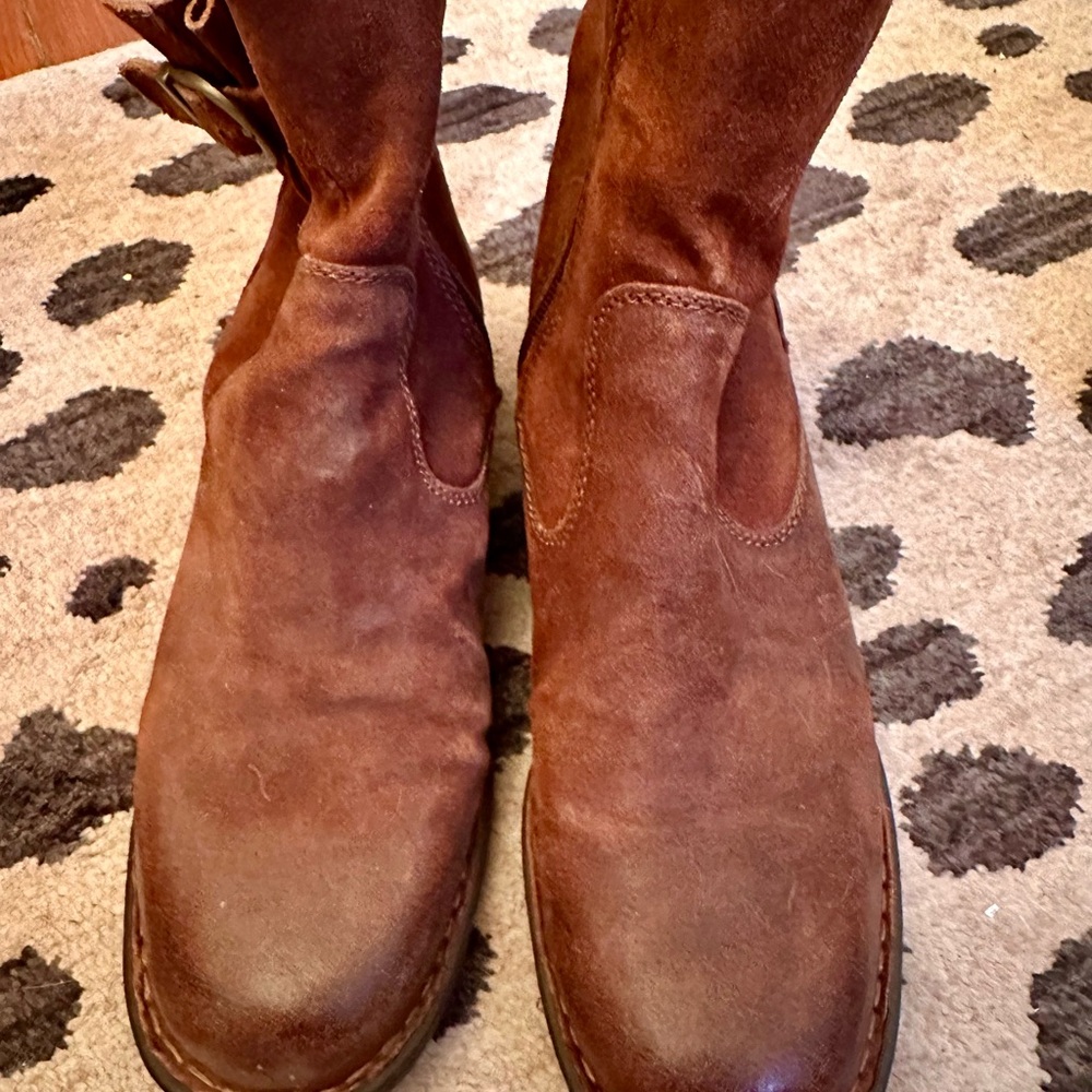 Born Brown Suede Ankle Boots